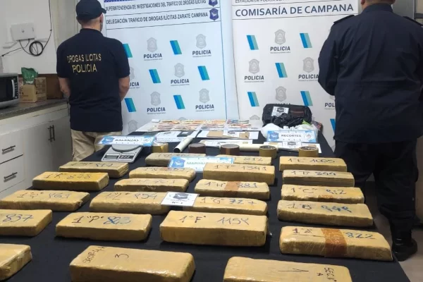 Banda de Narcos Vinculada a «Los Monos» en Campana: Decomisan más de 20 kg de Marihuana Los Monos