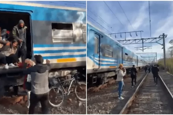 Evacuaron el Tren Roca por graves fallas técnicas y hay demoras tren rocas demoras