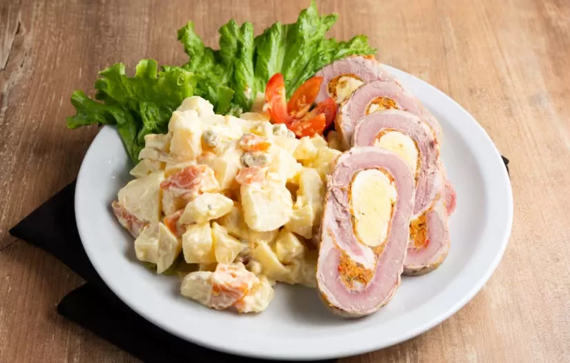 matambre con ensalada rusa