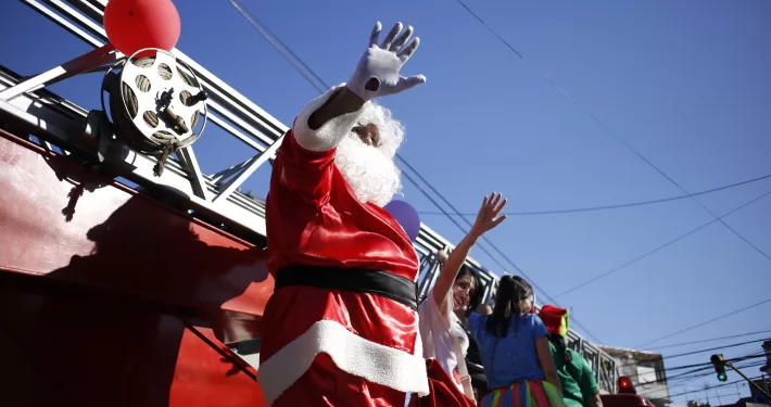 Papá Noel llega a Tres de Febrero