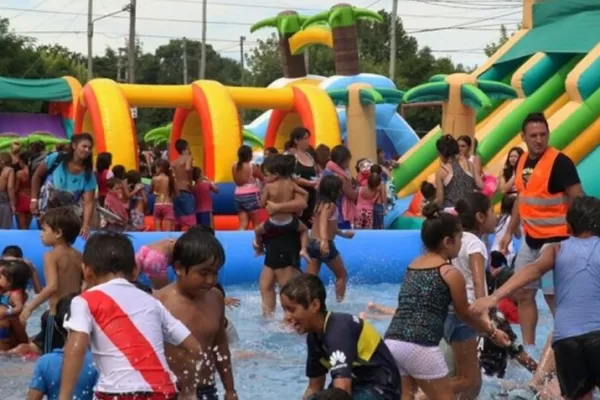 Lujan al Sol: el Parque Acuático itinerante llega a Olivera y Open Door parque acuatico lujan al sol 1