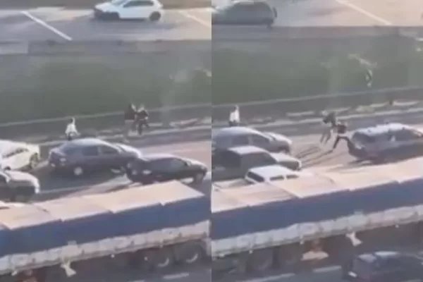 Pelea en Panamericana