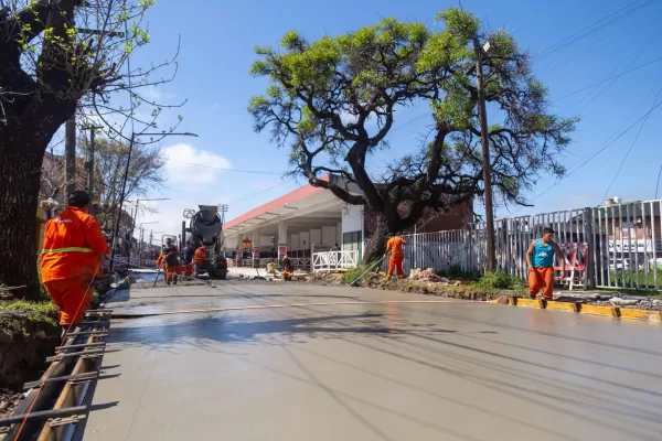 San Isidro avanza con la repavimentación de una de las principales arterias de Boulogne Repavimentacion