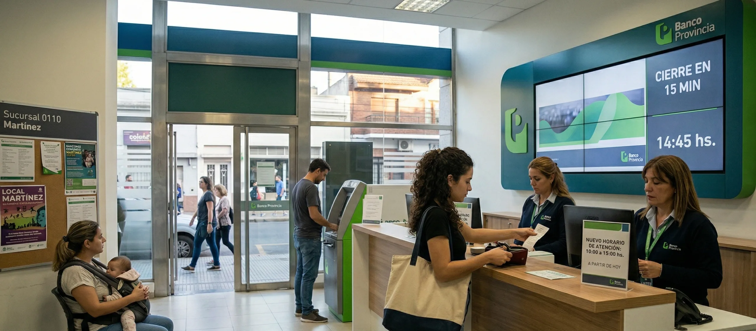 a partir de hoy los bancos cambian de horario