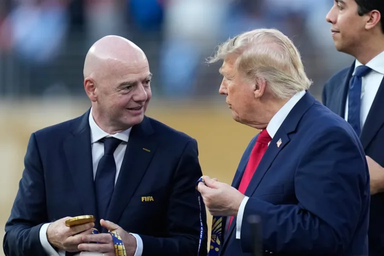 Infantino y Trump